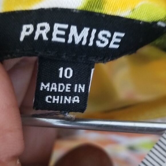 Premise White Floral Multicolored Skirt Sz 10 - Picture 7 of 8